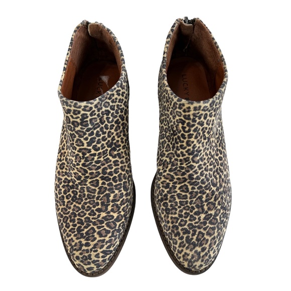 Lucky Brand Fai Cheetah Print Ankle Booties Size 5.5M - Picture 3 of 16